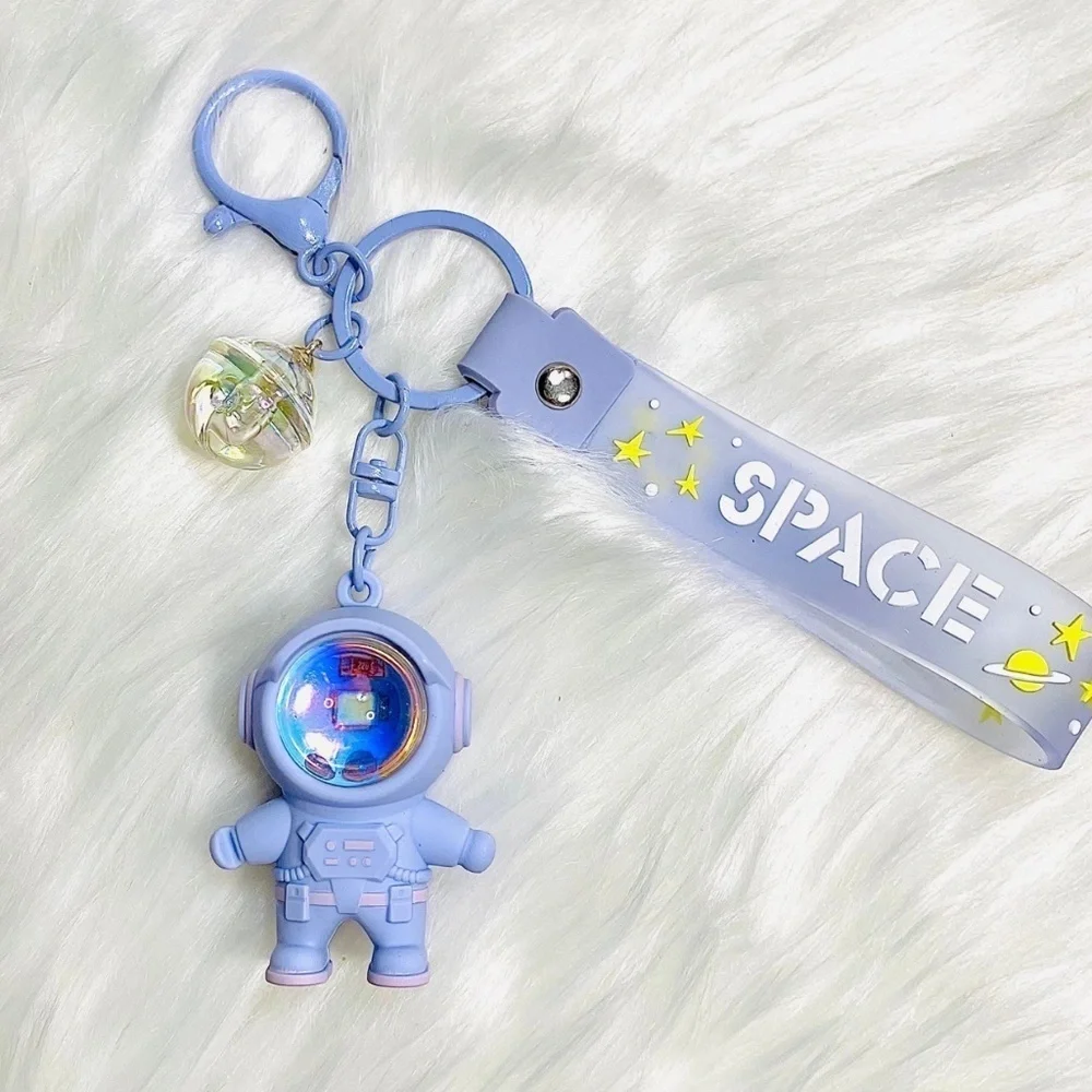 Purple Astronaut Keychain